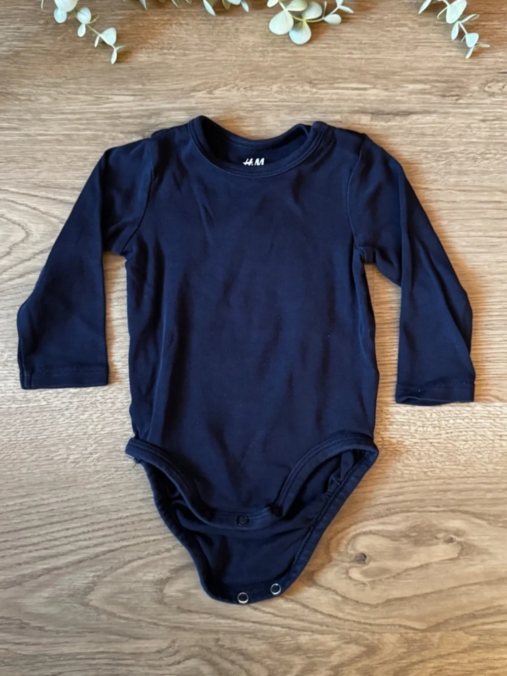 3-Pack Baby Long Sleeve Bodysuits 6-9M H&M Cloud Island Organic Cotton Bundle